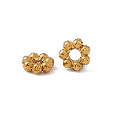 Ion Plating(IP) 304 Stainless Steel Daisy Spacer Beads STAS-G291-01B-G-1