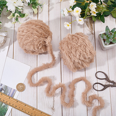 Super Bulky Imitation Fur Polyester Yarn OCOR-WH20005-34J-1