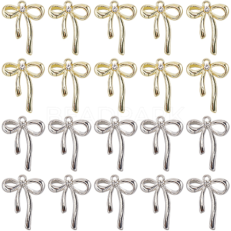 40Pcs 2 Colors Alloy Pendants FIND-SC0011-55-1