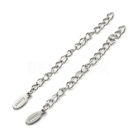 304 & 201 Stainless Steel Curb Chain Extender STAS-B045-02P-1