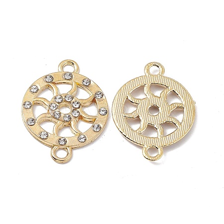 Alloy Crystal Rhinestone Connector Charms FIND-A024-14G-1