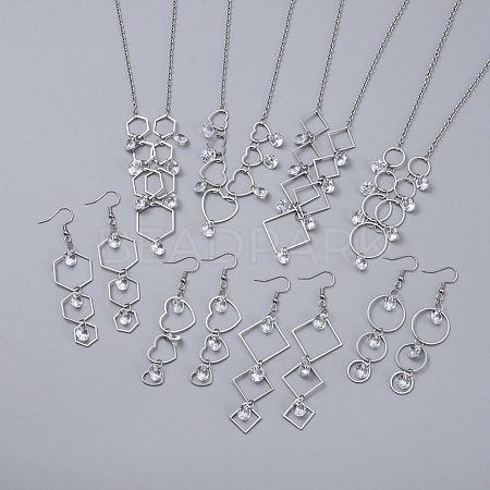 304 Stainless Steel Jewelry Sets SJEW-JS01077-1
