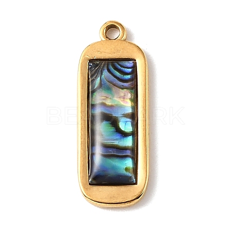 Paua Shell Pendants SSHEL-B145-01E-G-1