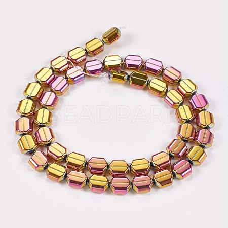 Electroplate Non-magnetic Synthetic Hematite Beads Strands G-P367-J-10-1