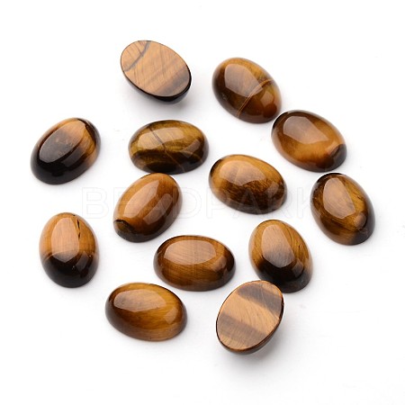 Natural Tiger Eye Oval Cabochons X-G-L394-06-18x13mm-1