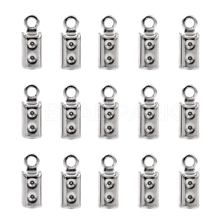 Tarnish Resistant 304 Stainless Steel Folding Crimp Ends X-STAS-R065-36-1