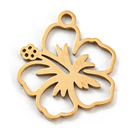 Golden Plated 304 Stainless Steel Pendants STAS-L271-01G-02-1