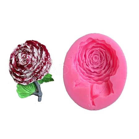 Rose Food Grade Silicone Molds DIY-I078-13-1