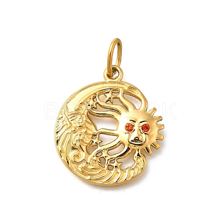 304 Stainless Steel Pendants STAS-R159-61G-02-1