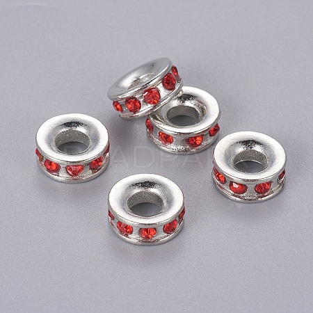 Alloy Rhinestone European Beads X-MPDL-Q134-3-1