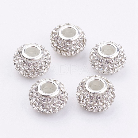 Grade A Rhinestone European Beads LS-CPDL-H001-7-1