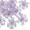 10Pcs UV Plating Iridescent Plastic Beads Caps FIND-YW0007-94B-1