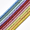 Spray Painted Non-magnetic Synthetic Hematite Beads Strands G-S371-002-1