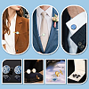 DIY Brass Cufflinks & Tie Clip Making Kits DIY-PH0035-72B-5