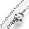 304 Stainless Steel Pendant Necklaces NJEW-L150-23P-4