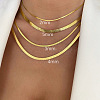 304 Stainless Steel Snake Chain Necklaces for Women WG80FEF-03-2