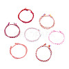 7Pcs 7 Colors Bohemian Cotton Cord Braided Bracelets BJEW-TA0001-29-2