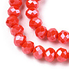 Electroplate Glass Beads Strands EGLA-A044-P8mm-A03-2