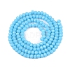 Opaque Solid Color Imitation Jade Glass Beads Strands EGLA-A044-P2mm-D08-3