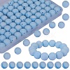80Pcs Round Silicone Focal Beads SIL-SZ0001-24-29-1