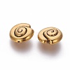 Tibetan Style Alloy Snail Shell Beads X-TIBEB-5570-AG-FF-2
