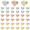 30Pcs 3 Colors Brass Beads KK-YW0004-41-1