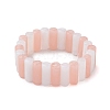 Two Tone Acrylic Column Beaded Stretch Bracelets for Women BJEW-JB10645-01-1