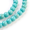 Synthetic Turquoise Beads Strands TURQ-G106-4mm-02D-3