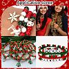 1200Pcs 4 Colors Christmas Themed Opaque Acrylic Beads MACR-SC0001-41-5