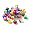 Spray Painted ABS Plastic European Beads KY-G033-02A-1