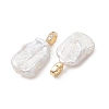 Natural Baroque Keshi Pearl Pendants PALLOY-JF05477-3