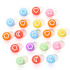 Opaque Acrylic Beads MACR-YW0001-18F-7