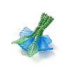 Glass Seed Beaded Pendants PALLOY-MZ01155-5