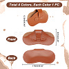 AHADEMAKER 4Pcs 4 Colors Imitation Leather Glasses Cases AJEW-GA0005-46-2