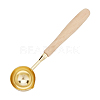 Brass Wax Sticks Melting Spoon AJEW-I043-01G-02-1