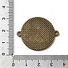 Tibetan Style Alloy Flat Round Cabochon Connector Settings LS-X-TIBE-Q038-001G-AB-NR-3