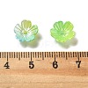 Gradient Color Acrylic Bead Caps OACR-Z028-01C-3