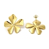 304 Stainlee Steel with Rhinestone Studs Earring EJEW-Z045-08G-1