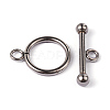 304 Stainless Steel Ring Toggle Clasps X-STAS-L176-13P-2