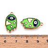 304 Stainless Steel Enamel Pendants STAS-T068-06-3