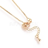 Long-Lasting Plated Brass Box Chain Necklaces X-NJEW-K112-03G-NF-2