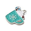 Winter Theme Alloy Enamel Pendants ENAM-M002-05O-P-2