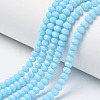 Opaque Solid Color Glass Beads Strands LS-EGLA-A034-P2mm-D08-1