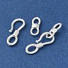 Brass S-Hook Clasps KK-H502-09S-2