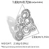 304 Stainless Steel Cuff Rings FS-WGD264E-02-1