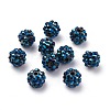 Chunky Resin Rhinestone Beads RESI-M019-11-2