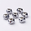 Electroplate Glass European Beads LS-GDA002-33-1