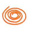 Transparent Glass Beads Strands GLAA-H021-04-26-4