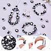 260Pcs 21 Styles Two-tone Acrylic Beads OACR-AR0001-36-3