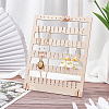 6-Tier Wood Slant Back Earring Display Stands EDIS-WH0029-63-5